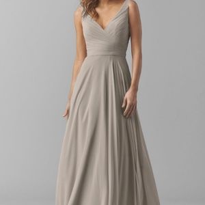 Watters A-Line 'Karen' Dress in Sandstone